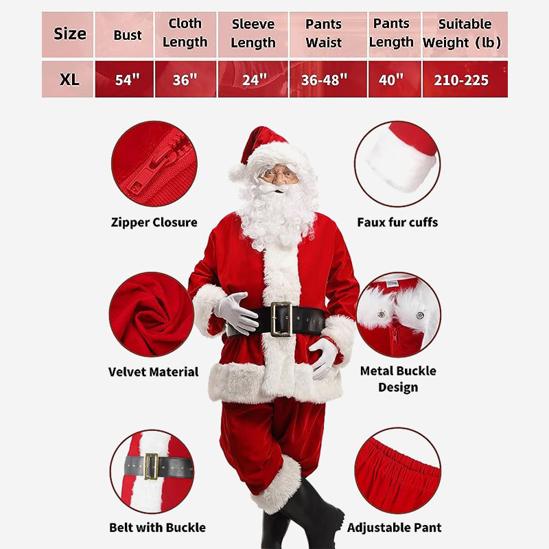 Santa claus clearance rental suits